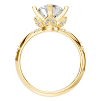 RI-8216 Yellow Gold Ring SET - Top View