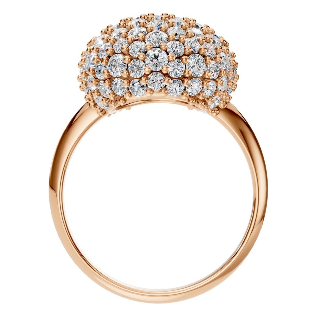 RI-8227 Rose Gold Ring SET - Top View