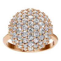 RI-8227 Rose Gold Ring SET - Front View