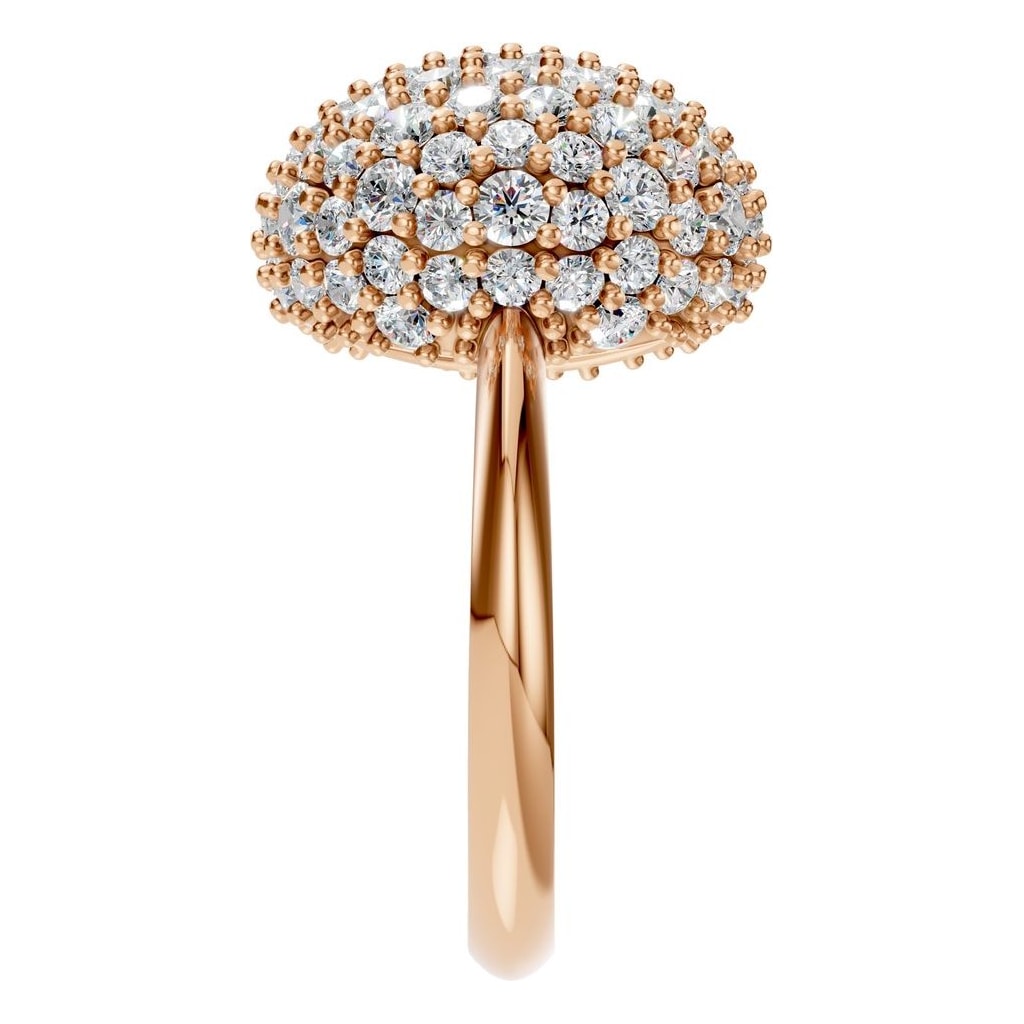 RI-8227 Rose Gold Ring SET - Side View