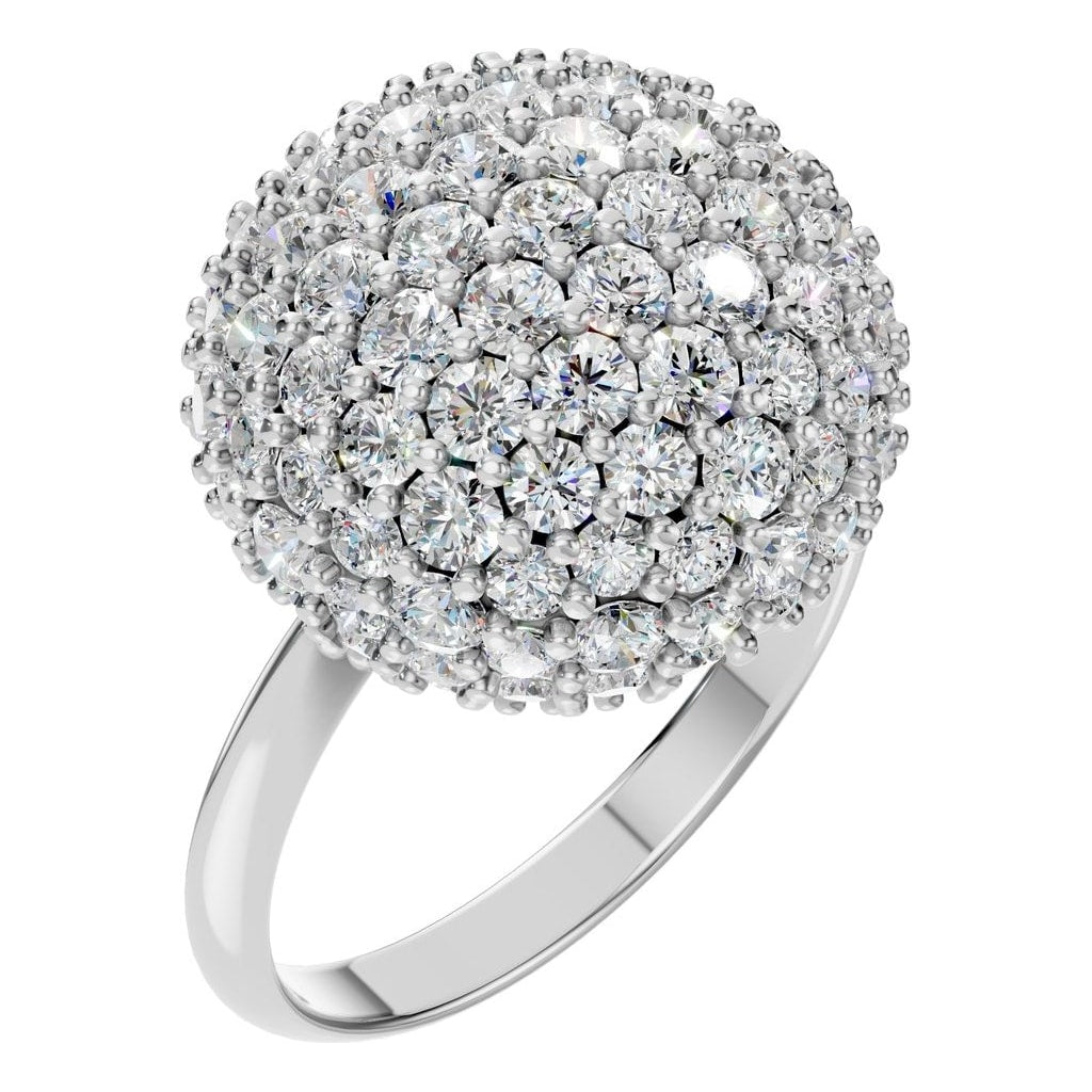 RI-8227 White Gold Ring SET - Main View