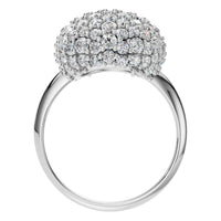 RI-8227 White Gold Ring SET - Top View