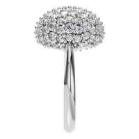 RI-8227 White Gold Ring SET - Side View