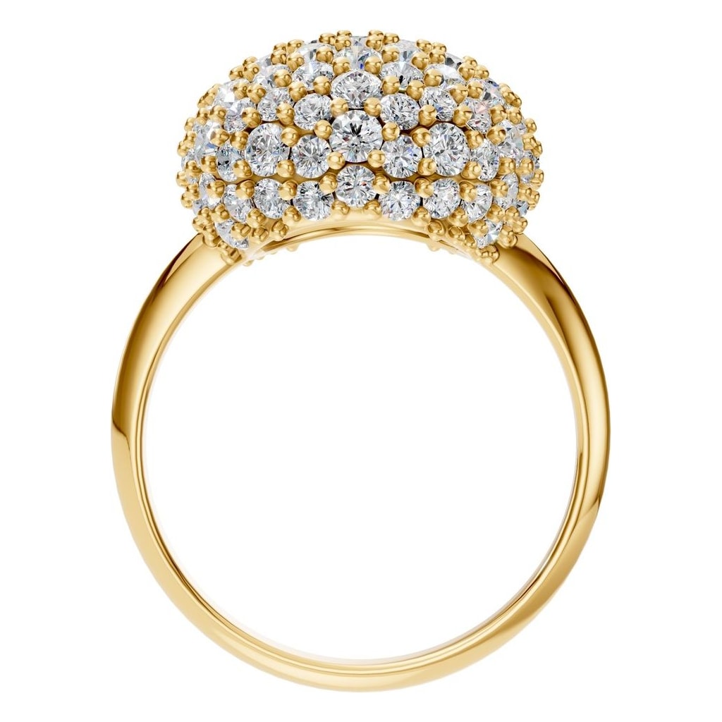 RI-8227 Yellow Gold Ring SET - Top View