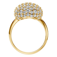 RI-8227 Yellow Gold Ring SET - Top View