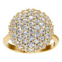 RI-8227 Yellow Gold Ring SET - Front View