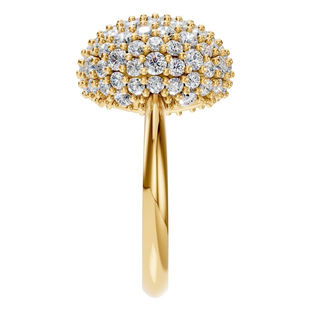 RI-8227 Yellow Gold Ring SET - Side View