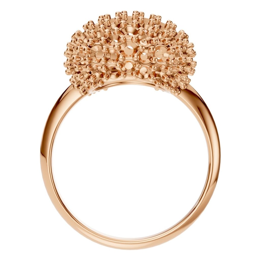 RI-8227 Rose Gold Ring UNSET - Top View