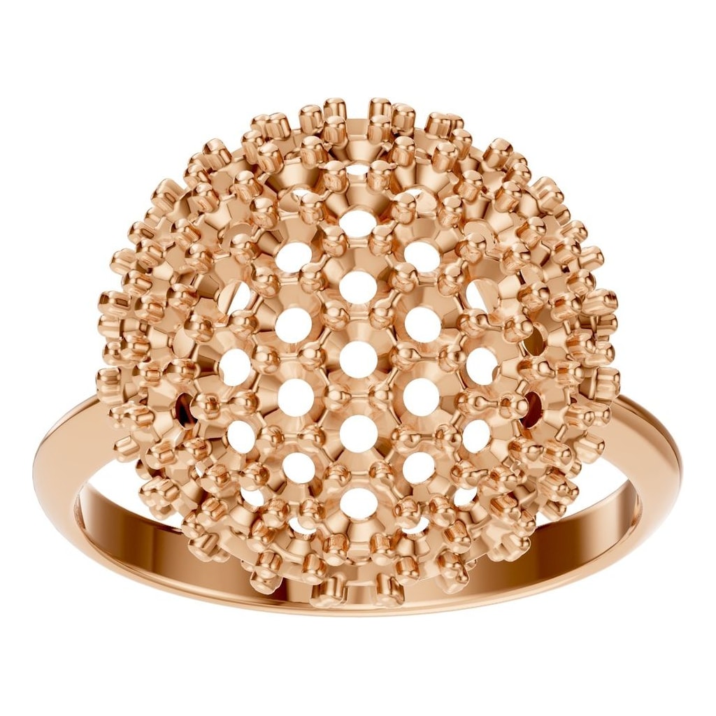 RI-8227 Rose Gold Ring UNSET - Front View
