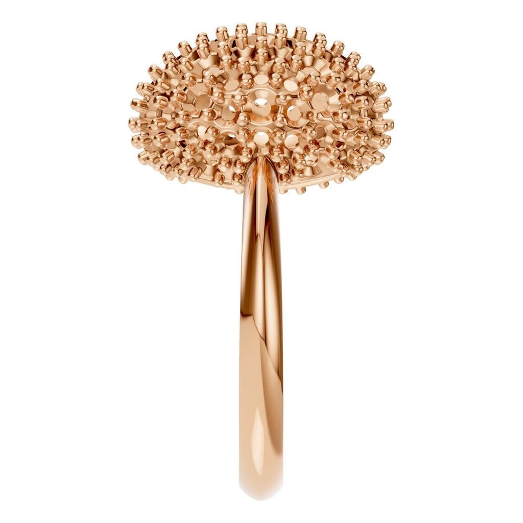 RI-8227 Rose Gold Ring UNSET - Side View