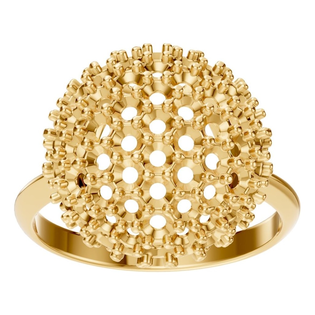 RI-8227 Yellow Gold Ring UNSET - Front View