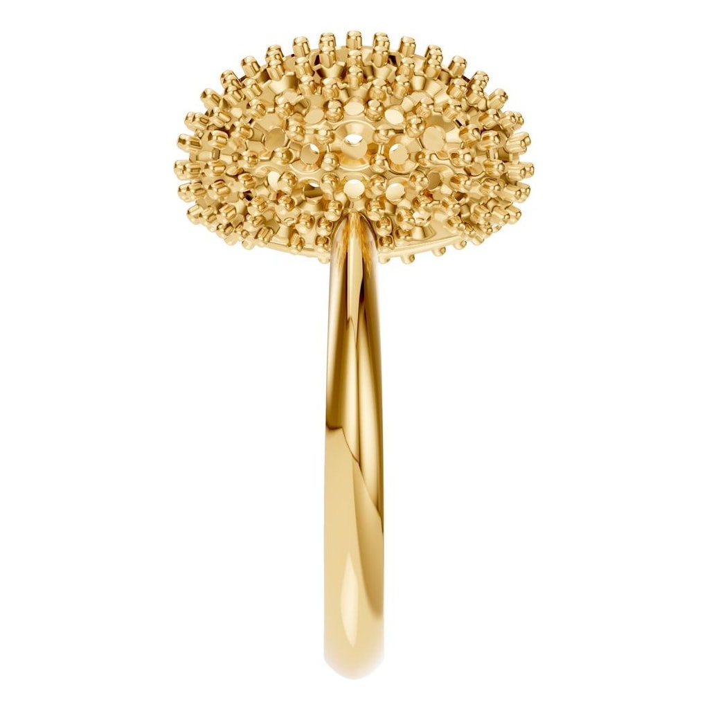 RI-8227 Yellow Gold Ring UNSET - Side View