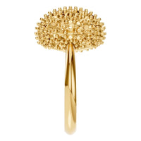 RI-8227 Yellow Gold Ring UNSET - Side View