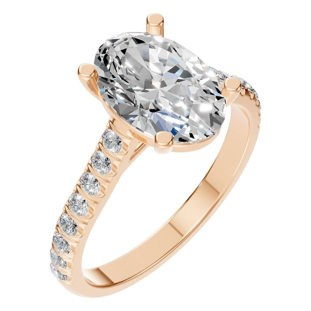 RI-8408 Rose Gold Ring SET - Main View