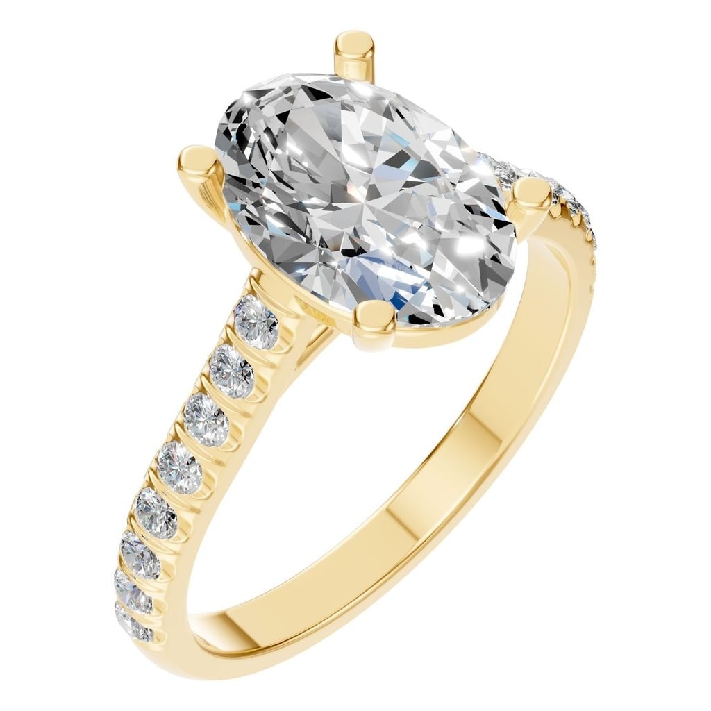 RI-8408 Yellow Gold Ring SET - Main View