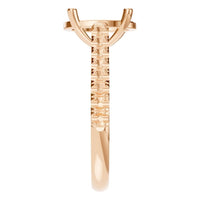 RI-8408 Rose Gold Ring UNSET - Side View