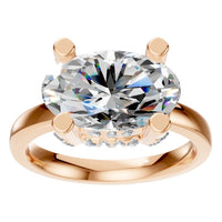 RI-8477 Rose Gold Ring SET - Front View
