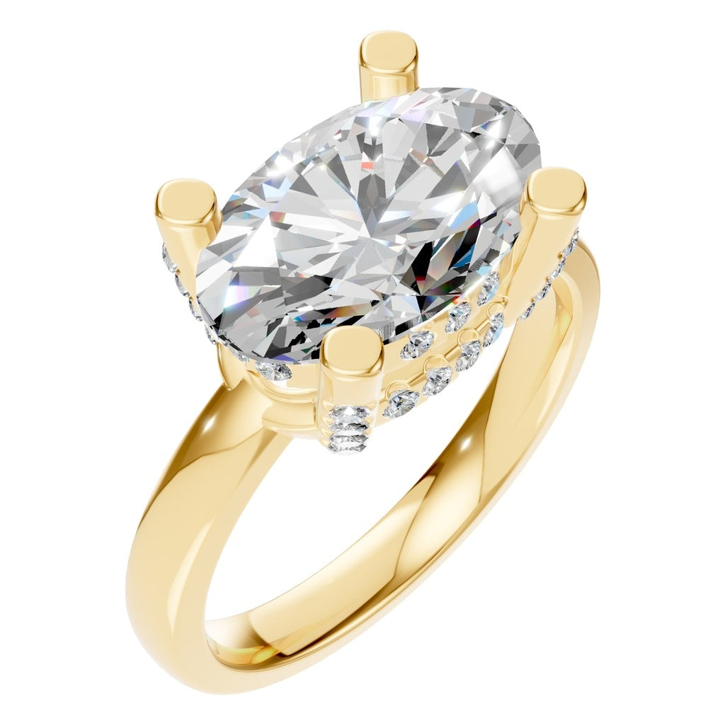 RI-8477 Yellow Gold Ring SET - Main View