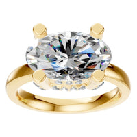 RI-8477 Yellow Gold Ring SET - Front View