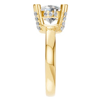 RI-8477 Yellow Gold Ring SET - Side View