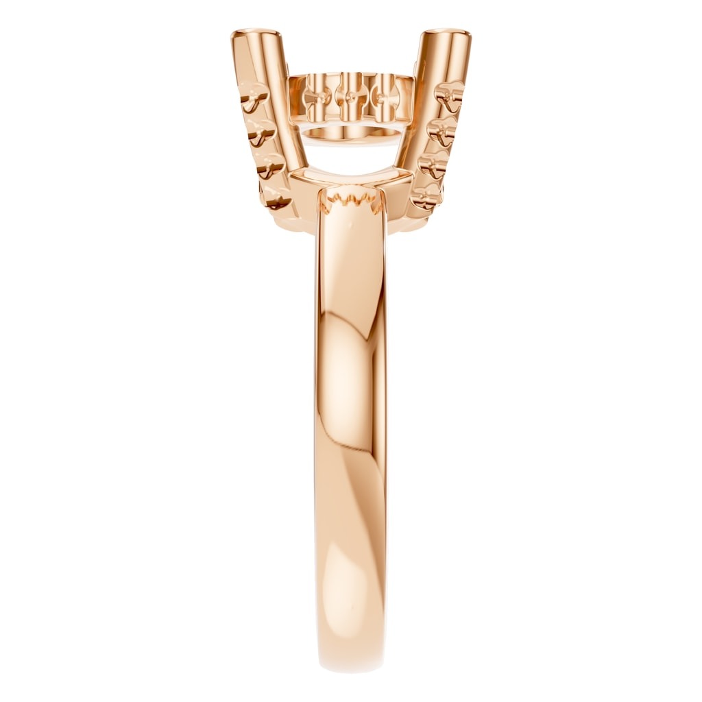 RI-8477 Rose Gold Ring UNSET - Side View