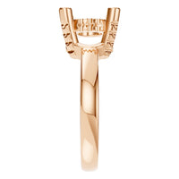 RI-8477 Rose Gold Ring UNSET - Side View