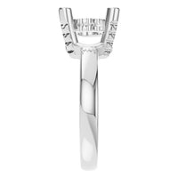 RI-8477 White Gold Ring UNSET - Side View