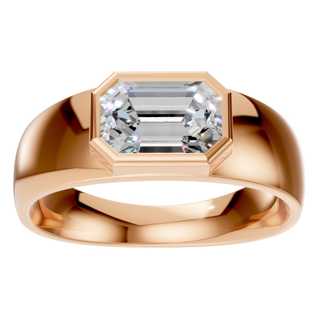 RI-8480 Rose Gold Ring SET - Front View