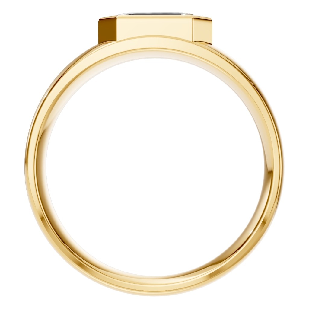 RI-8480 Yellow Gold Ring SET - Top View