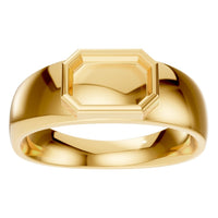 RI-8480 Yellow Gold Ring UNSET - Front View