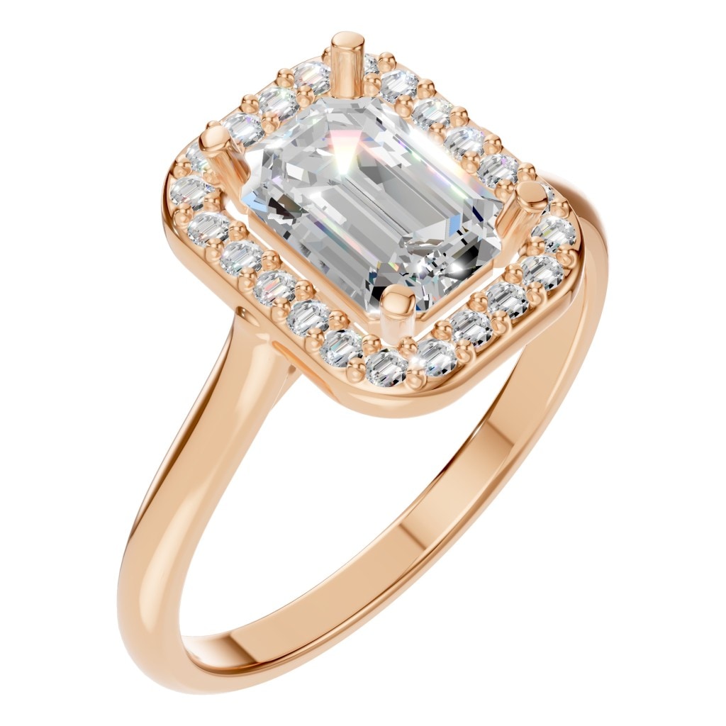 RI-8485 Rose Gold Ring SET - Main View