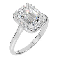 RI-8485 White Gold Ring SET - Main View