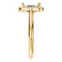 RI-8485 Yellow Gold Ring SET - Side View