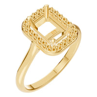 RI-8485 Yellow Gold Ring UNSET - Main View