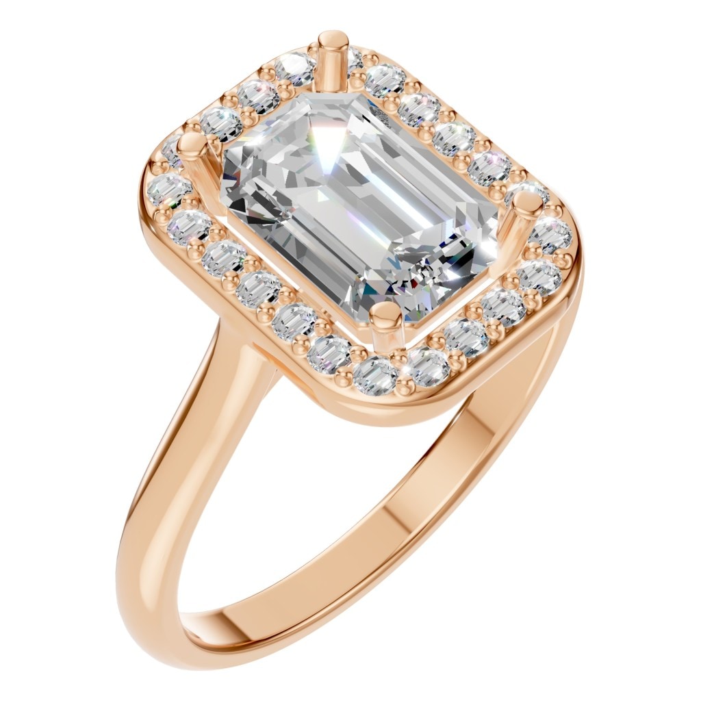 RI-8485 Rose Gold Ring SET - Main View