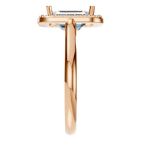 RI-8485 Rose Gold Ring SET - Side View