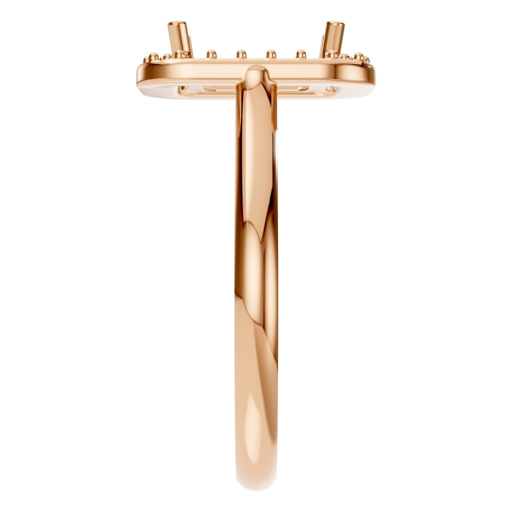 RI-8485 Rose Gold Ring UNSET - Side View