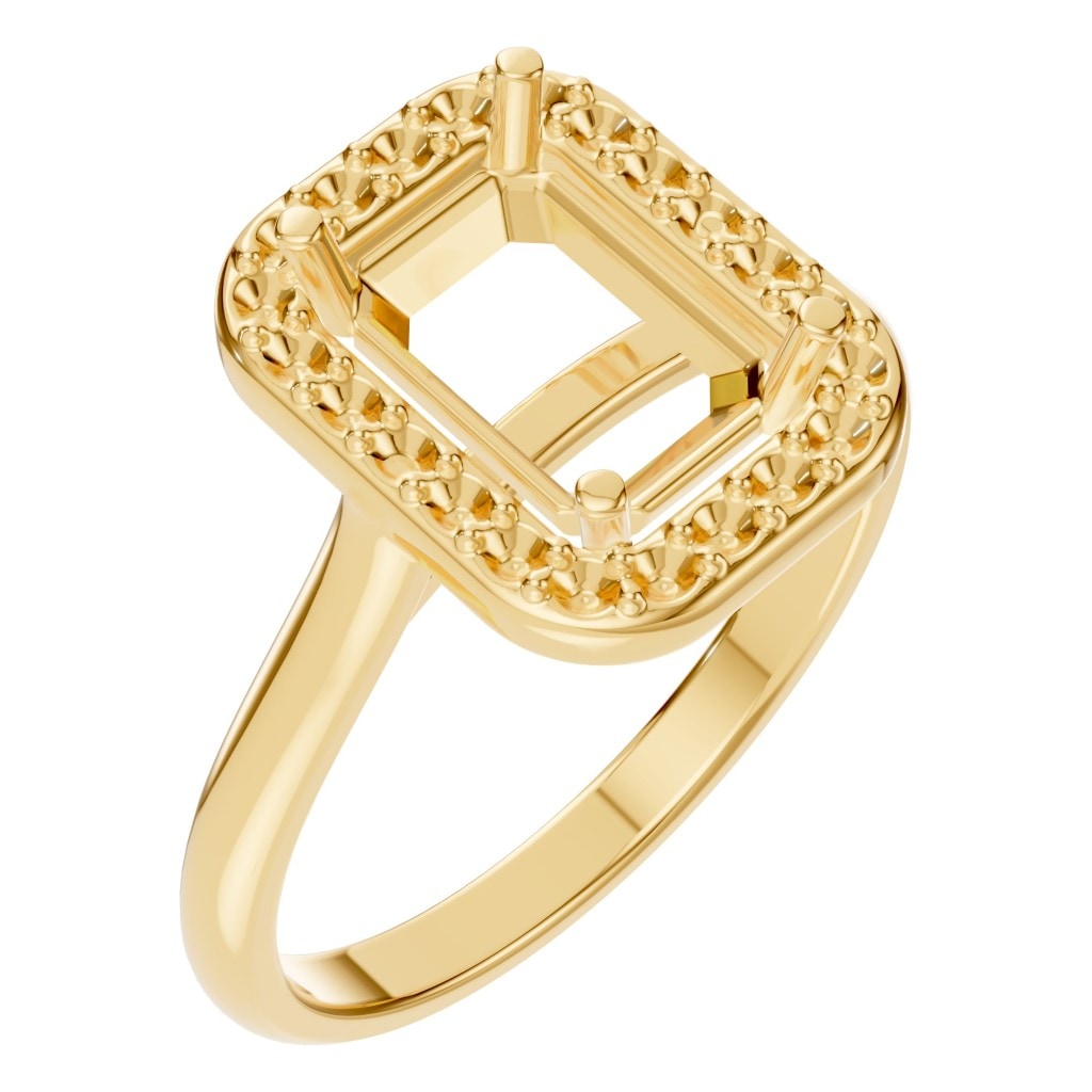 RI-8485 Yellow Gold Ring UNSET - Main View
