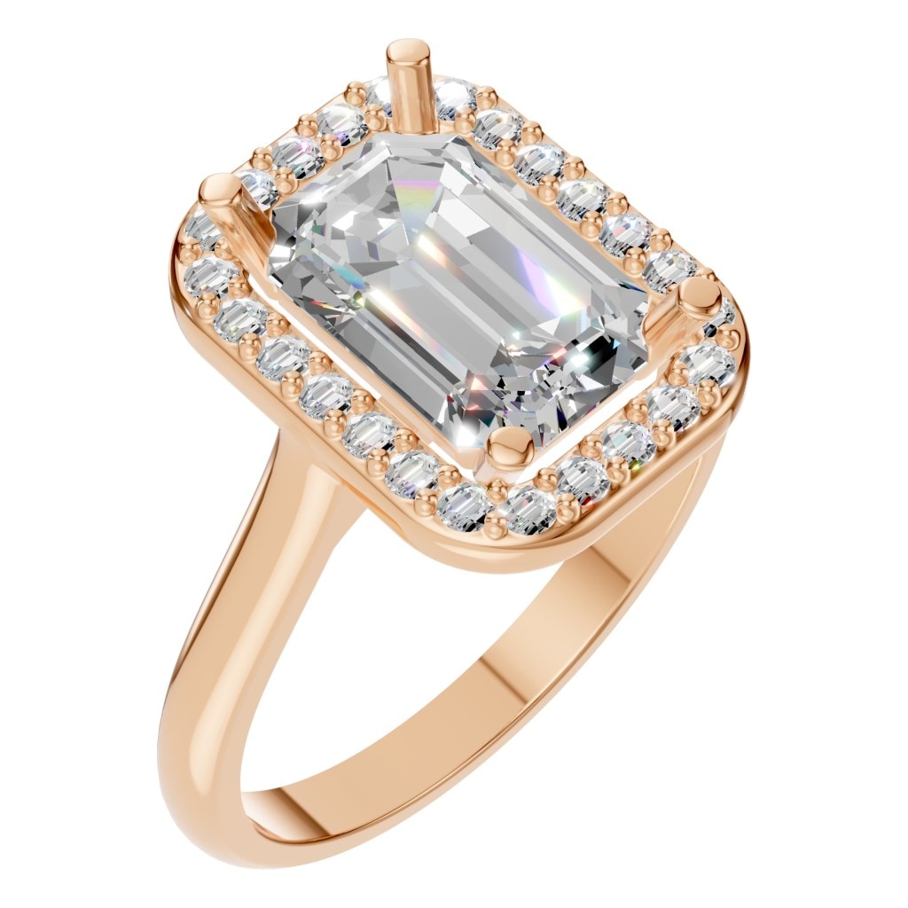 RI-8485 Rose Gold Ring SET - Main View