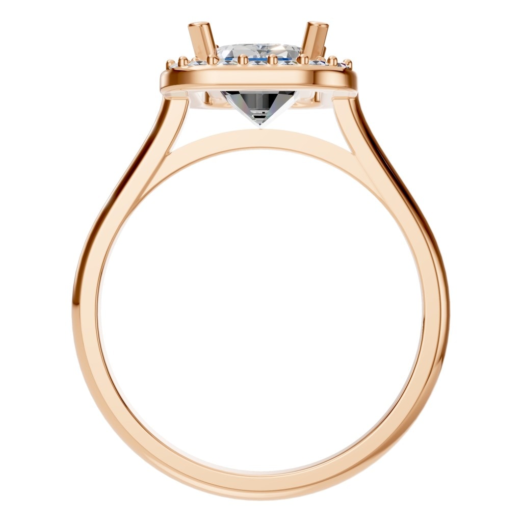 RI-8485 Rose Gold Ring SET - Top View