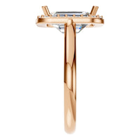 RI-8485 Rose Gold Ring SET - Side View