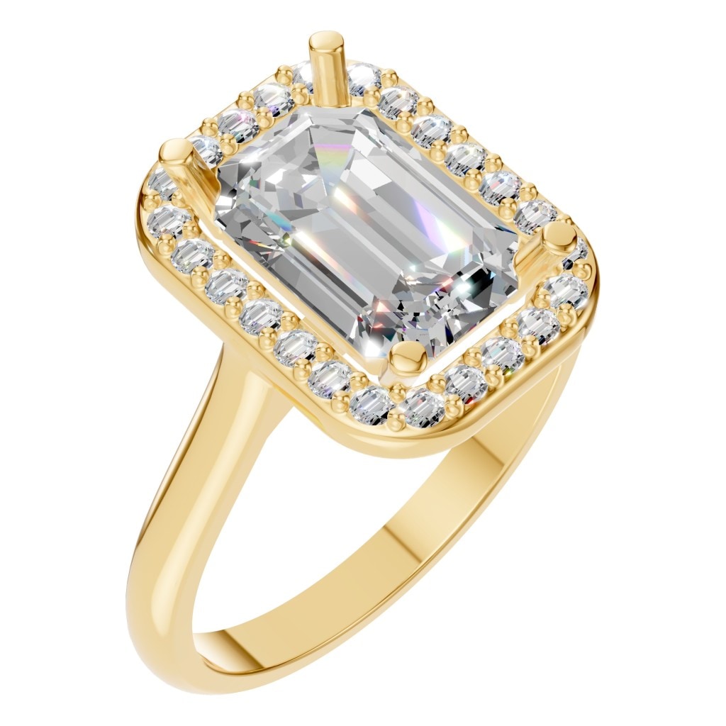 RI-8485 Yellow Gold Ring SET - Main View