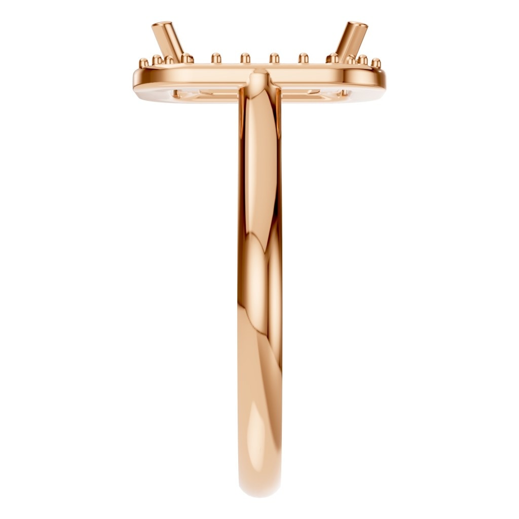 RI-8485 Rose Gold Ring UNSET - Side View