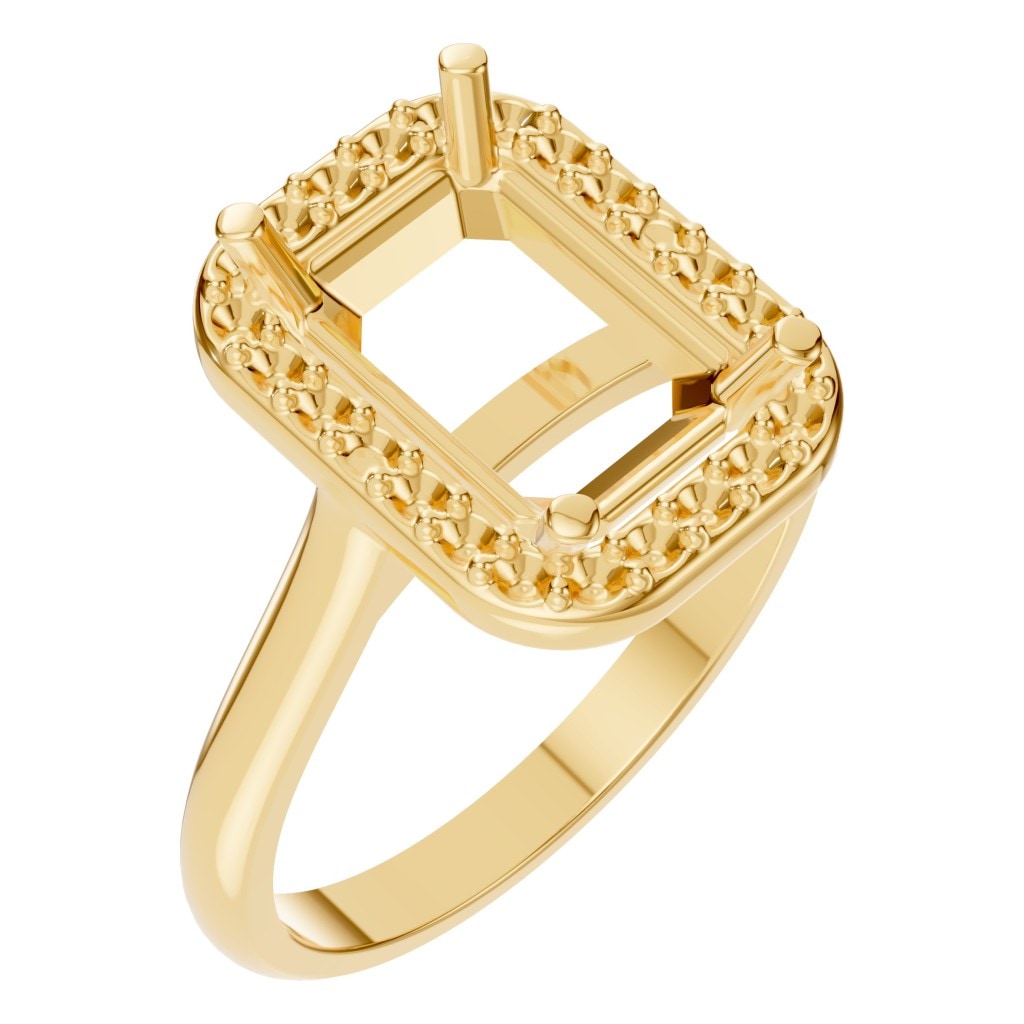 RI-8485 Yellow Gold Ring UNSET - Main View