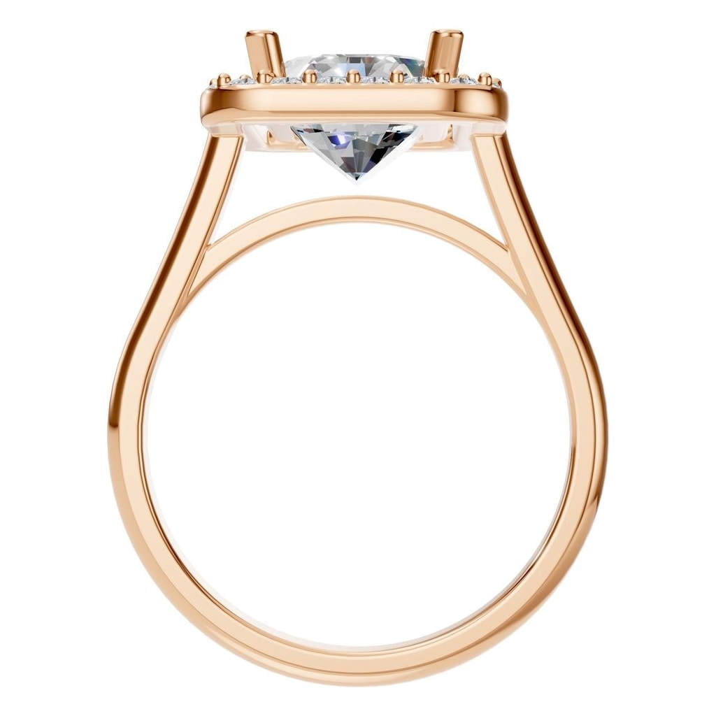 RI-8485 Rose Gold Ring SET - Top View