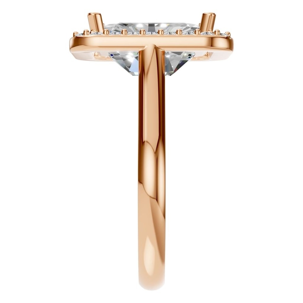 RI-8485 Rose Gold Ring SET - Side View