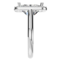 RI-8485 White Gold Ring SET - Side View