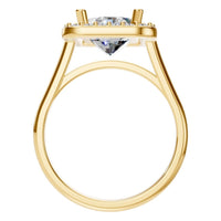RI-8485 Yellow Gold Ring SET - Top View