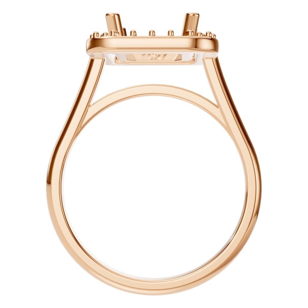 RI-8485 Rose Gold Ring UNSET - Top View