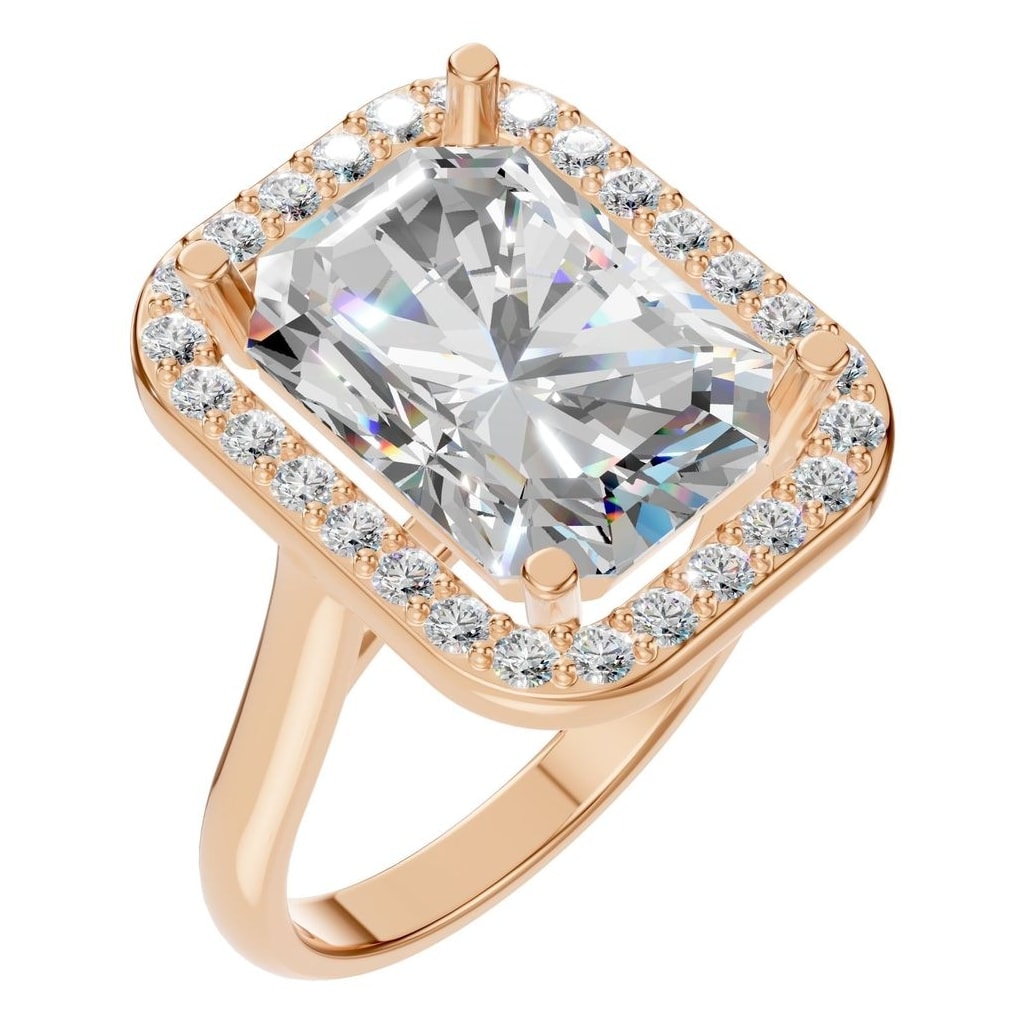 RI-8485 Rose Gold Ring SET - Main View